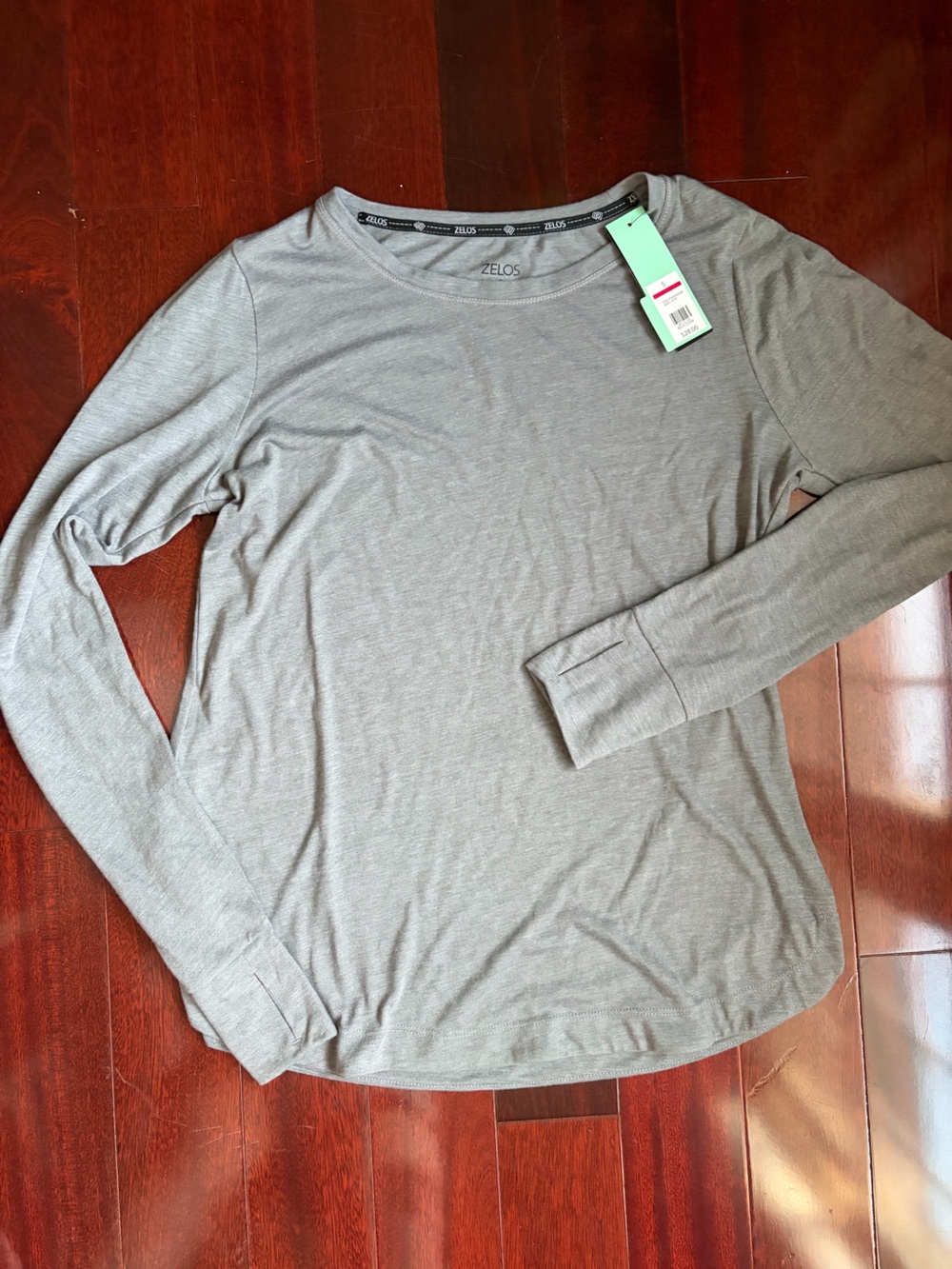 Light Gray Long Sleeve Active Top
